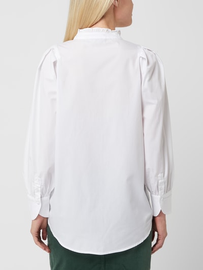 Fransa Bluzka z dodatkiem bawełny model ‘Hallie’ Biały 5