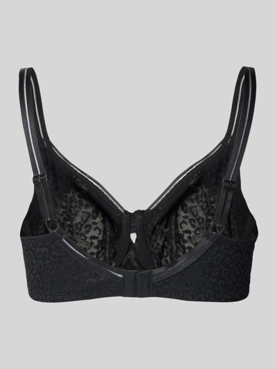 Produktfoto, Minimizer-BH aus Spitze von LASCANA, elastyczna mieszanka materiałów, ozdobna kokarda, cienkie ramiączka, koronka, zapięcie na haftkę na plecach