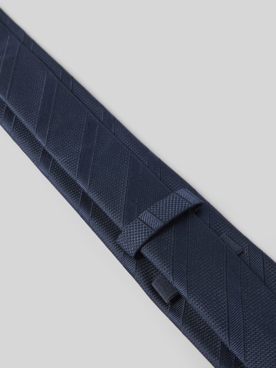 Produktfoto, Seidenkrawatte mit Strukturmuster (7 cm) von JOOP! Collection, dunkelblau, klassische Form, Allover-Look, feine Textur