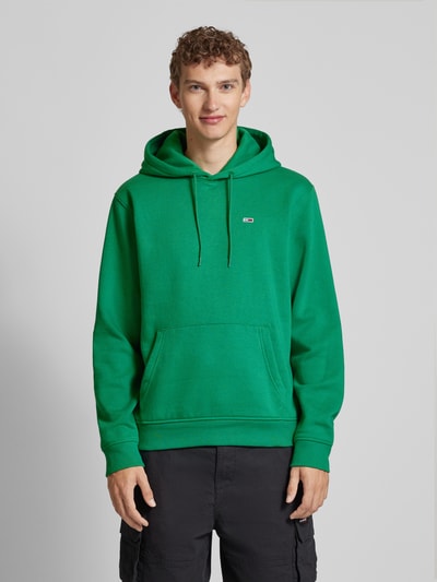 Tommy Jeans Regular fit hoodie met labelstitching Groen - 4