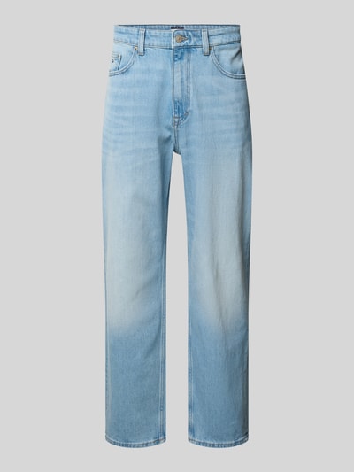 Produktfoto, Tapered Fit Jeans aus Baumwoll-Mix Modell 'SONNY' von Tommy Jeans in heller Denim-Optik mit Label-Patch, 5-Pocket-Design, Twill Materialverarbeitung