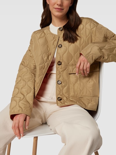 Kaffe Jacke mit Pattentaschen Modell 'Sija' Beige 3