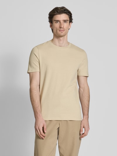 MCNEAL T-Shirt mit geripptem Rundhalsausschnitt Beige 4