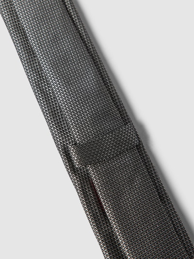 HUGO Seidenkrawatte mit Allover-Muster Modell 'Tie' (6 cm) Silber 3