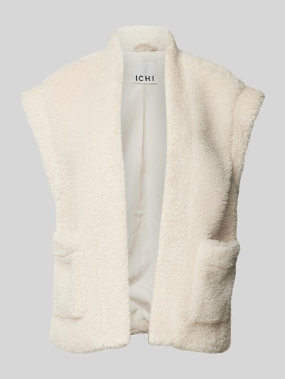 ICHI Gilet van imitatiebont, model 'GIZLA' Offwhite - 2