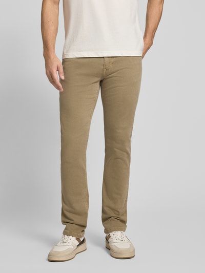 MAC Straight fit jeans met 5-pocketmodel, model 'ARNE' Beige - 4