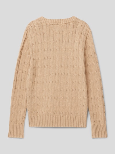 Polo Ralph Lauren Teens Strickpullover mit Zopfmuster Beige 3