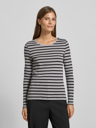 Christian Berg Woman Longsleeve mit Rundhalsausschnitt Mittelgrau 4