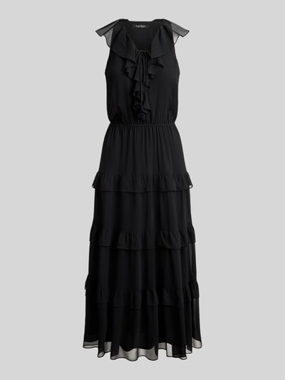Lauren Ralph Lauren Losvallende vrijetijdsjurk met volants Zwart - 2