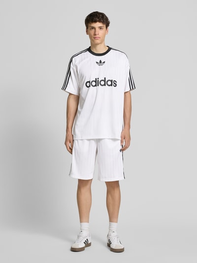 adidas Originals Shorts mit Label-Stitching und Eingrifftaschen Weiss 1