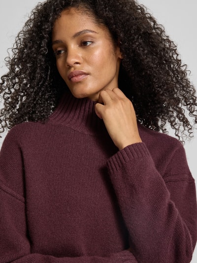 Joseph Kaschmirpullover mit Stehkragen Bordeaux 3