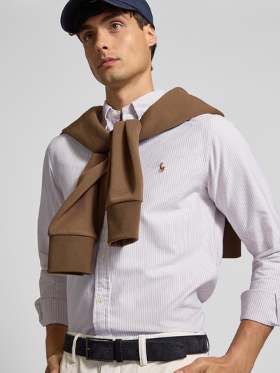 Polo Ralph Lauren Slim Fit Freizeithemd mit Button-Down-Kragen Beige 3