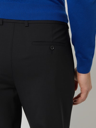 s.Oliver BLACK LABEL Pantalon met scheerwol  Zwart - 3