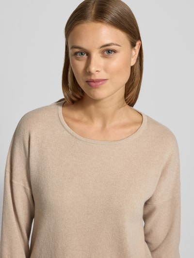 Fynch-Hatton Strickpullover aus reinem Kaschmir mit Rundhalsausschnitt Beige 3