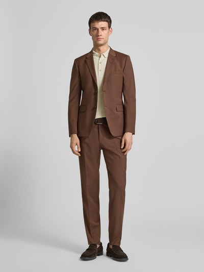 BOSS Regular fit gebreid poloshirt van een mix van lyocell en katoen, model 'LANNOTTI' Offwhite - 1