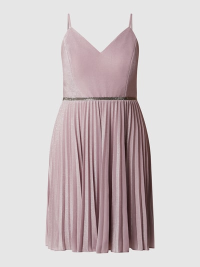 Jake*s Cocktail Cocktailkleid mit Pliseefalten Mauve Melange 2