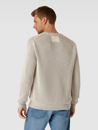 Armedangels Strickpullover in Two-Tone-Machart Modell 'ANDRAAS' Beige 5