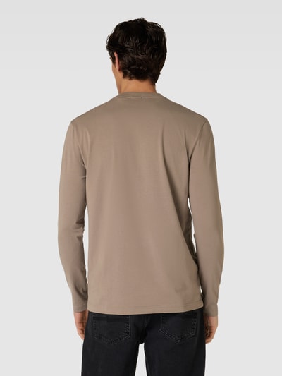 BOSS Green Longsleeve mit Label-Print Sand 5