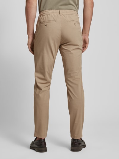 Brax Tapered fit broek met tunnelkoord, model 'PHIL' Beige - 5