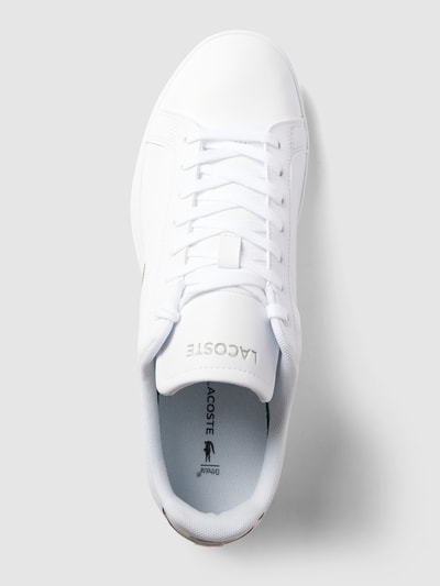 Lacoste Sneaker  mit Label-Print und  Logo-Stitching Modell 'CARNABY' Weiss 3