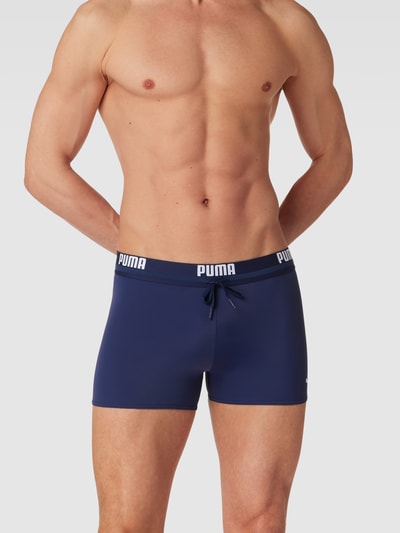 Puma Nauwsluitende boxershort met logoband Marineblauw - 1