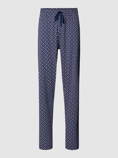 Mey Pyjamabroek met all-over motief Blauw - 1