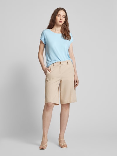 Vero Moda T-Shirt aus Lyocell-Elasthan-Mix Modell 'AVA' Hellblau 1