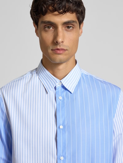 Jake*s Regular Fit Business-Hemd mit Knopfleiste Bleu 3