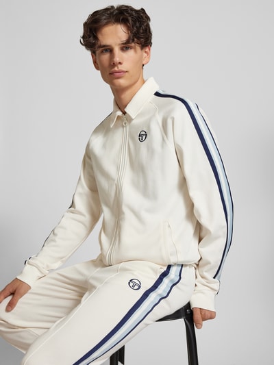 SERGIO TACCHINI Sweatjacke mit Label-Detail Offwhite 3