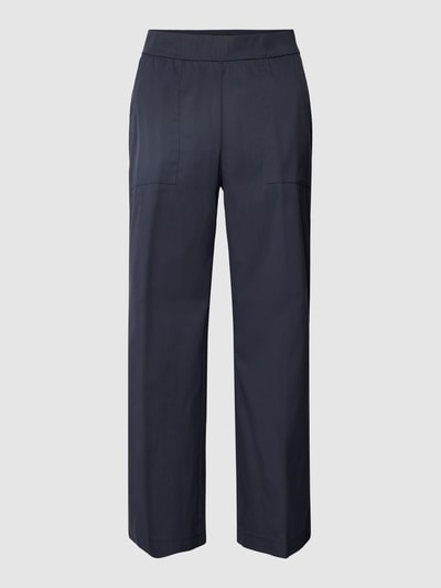 Cambio Stoffen broek met persplooien, model 'Cameron' Marineblauw - 2