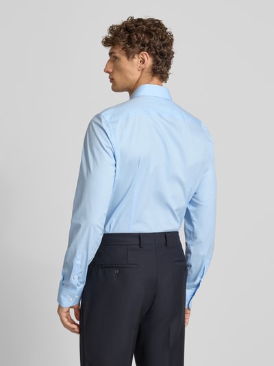 BOSS Slim Fit Businesshemd aus Baumwoll-Mix Modell 'H-HANK' Bleu 5