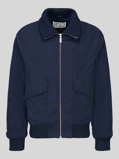 Jake*s Studio Men Bomberjacke mit Pattentaschen Modell 'MARCIN' mit Pattentaschen Marine 2