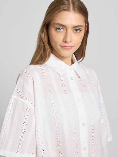 Review Overhemdblouse met knoopsluiting Wit - 3