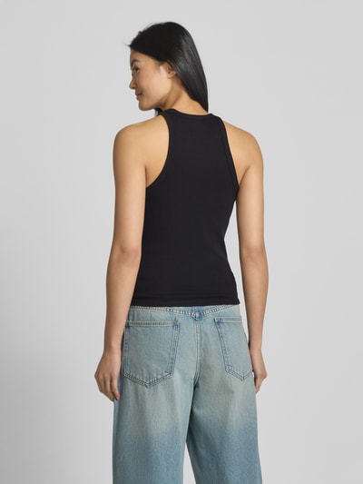 ECOALF Tanktop mit gerippten Abschlüssen Modell 'ARLES' Black 5