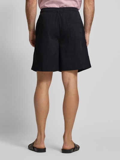 SELECTED HOMME Loose Fit Shorts mit elastischem Bund Modell 'THAIS SUMMER' Black 5