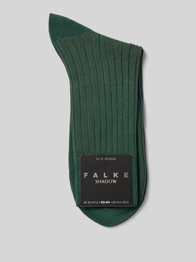 Falke Socken aus reiner Baumwolle Modell 'Shadow' Dunkelgruen 3