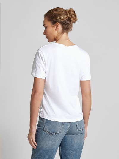 Armedangels T-shirt z kwiatowym nadrukiem model ‘MAARLA’ Biały 5
