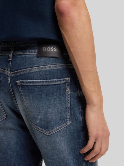 BOSS Straight Fit Jeans mit 5-Pocket-Design Modell 'C-OGDEN' Blau 3