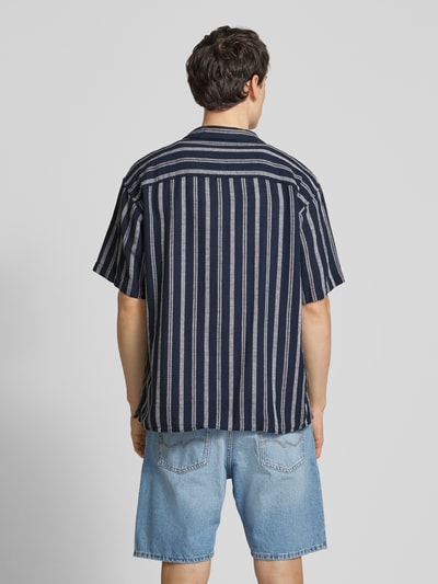 Jack & Jones Freizeithemd mit Reverskragen Modell 'EENZO' Marine 5