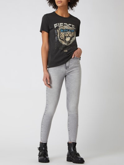 Only Skinny Fit Jeans mit Stretch-Anteil Modell 'Mila' Hellgrau 1