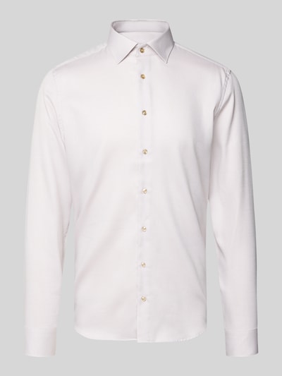 SEIDENSTICKER Slim fit zakelijk overhemd van katoen met kentkraag Zand - 2