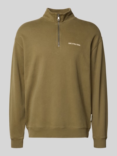 Marc O'Polo Denim Regular fit sweatshirt van puur katoen Olijfgroen - 2