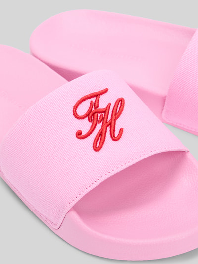 Tommy Hilfiger Badslippers met logodetail van katoen Roze - 3