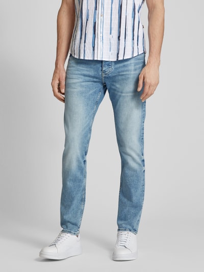 BOSS Orange Tapered fit jeans in 5-pocketmodel, model 'TABER' Lichtblauw - 4