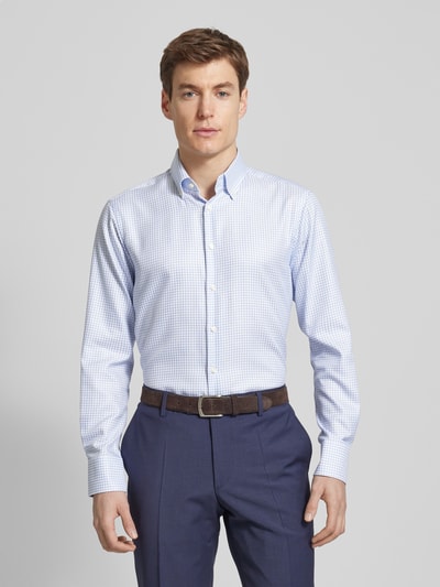 Christian Berg Men Regular Fit Business-Hemd mit Button-Down-Kragen Bleu 4