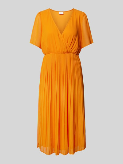 Vila Sukienka midi w kopertowym stylu model ‘JANELLE’ Pomarańczowy 2