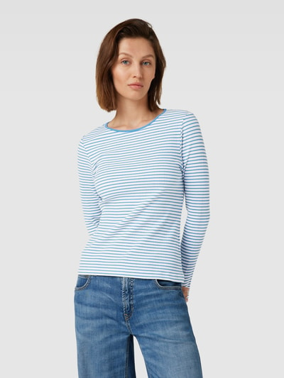 Rich & Royal Longsleeve mit Streifenmuster Rauchblau 4