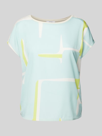 OPUS T-Shirt mit Allover-Print Modell 'Sisbo' Mint 2