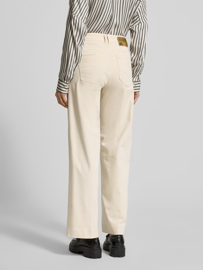 MAC Wide Fit Stoffhose im 5-Pocket-Design Modell 'Rich' Offwhite 5