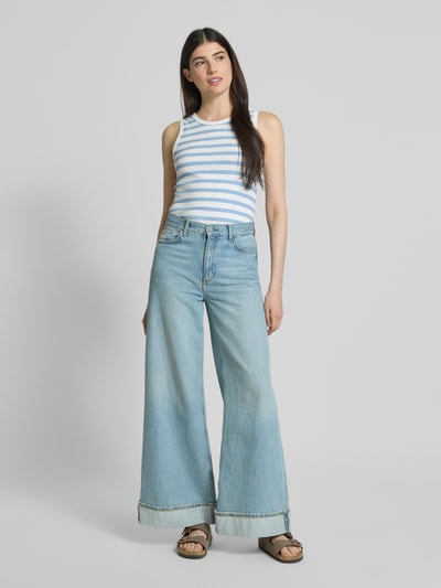 FREE/QUENT Tanktop in Ripp-Optik Modell 'Effy' Hellblau 1